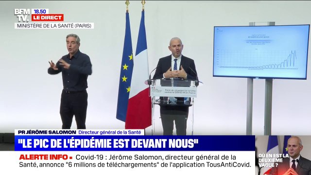 Covid-19: 31.125 personnes sont hospitalisées, dont 4690 malades graves , selon Jérôme Salomon