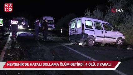 Video herunterladen: Nevşehir’de hatalı sollama ölüm getirdi: 4 ölü, 3 yaralı