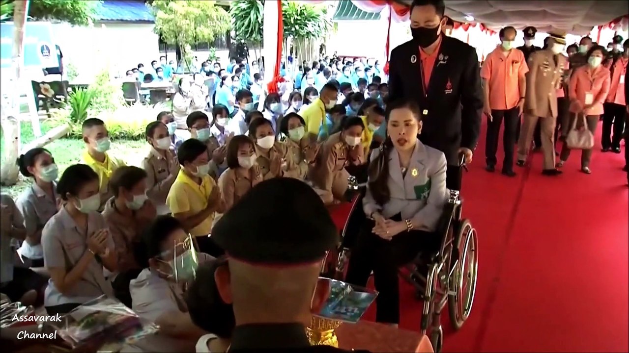 สมเด็จเจ้าฟ้าฯ กรมพระศรีสวางควัฒนฯ ทรงเยี่ยมหน่วยแพทย์อาสาสมเด็จพระศรีนครินทราบรมราชชนนี ชัยนาท