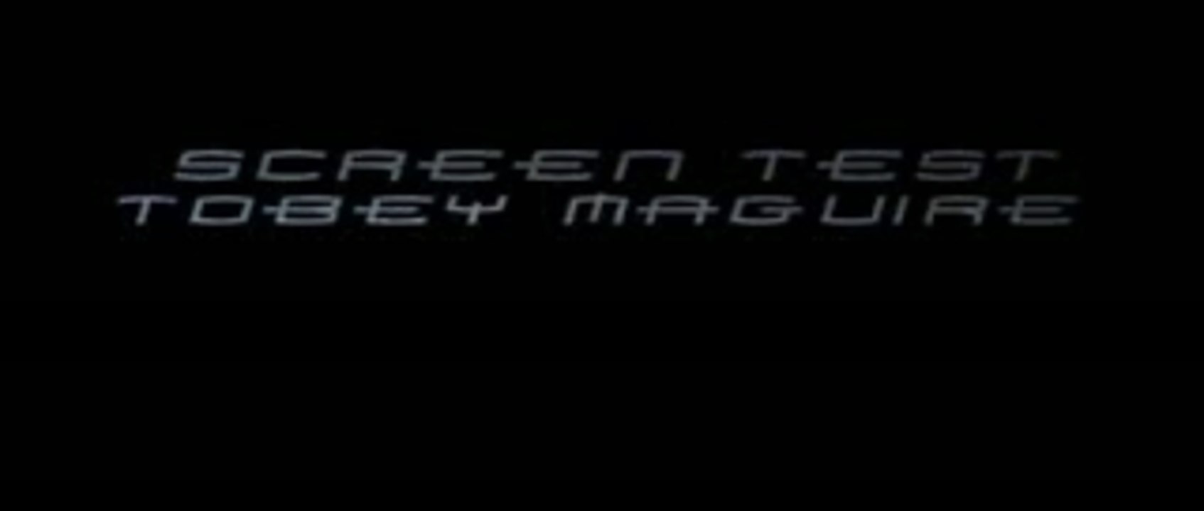 Tobey Maguire in 'Spiderman Screen Test'