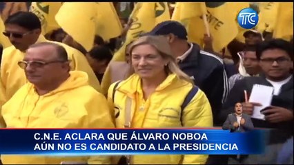¡Álvaro Noboa no es presidenciable! CNE todavía no confirma su candidatura