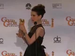 Just having won the Golden Globe
