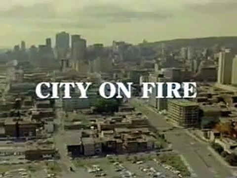 Stadt in Flammen