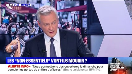 Bruno Le Maire (ministre de l’Économie et des Finances): "S’il faut une aide supplémentaire sur la question des stocks, nous sommes prêts à la regarder et à l’accorder"
