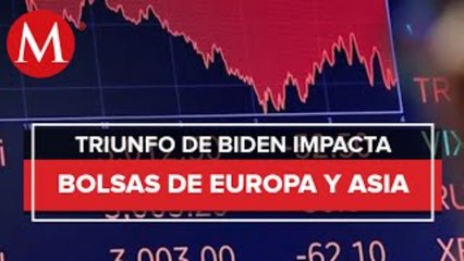 Bolsas de Europa y Asia suben por triunfo de Biden y anuncio de vacuna de Pfizer