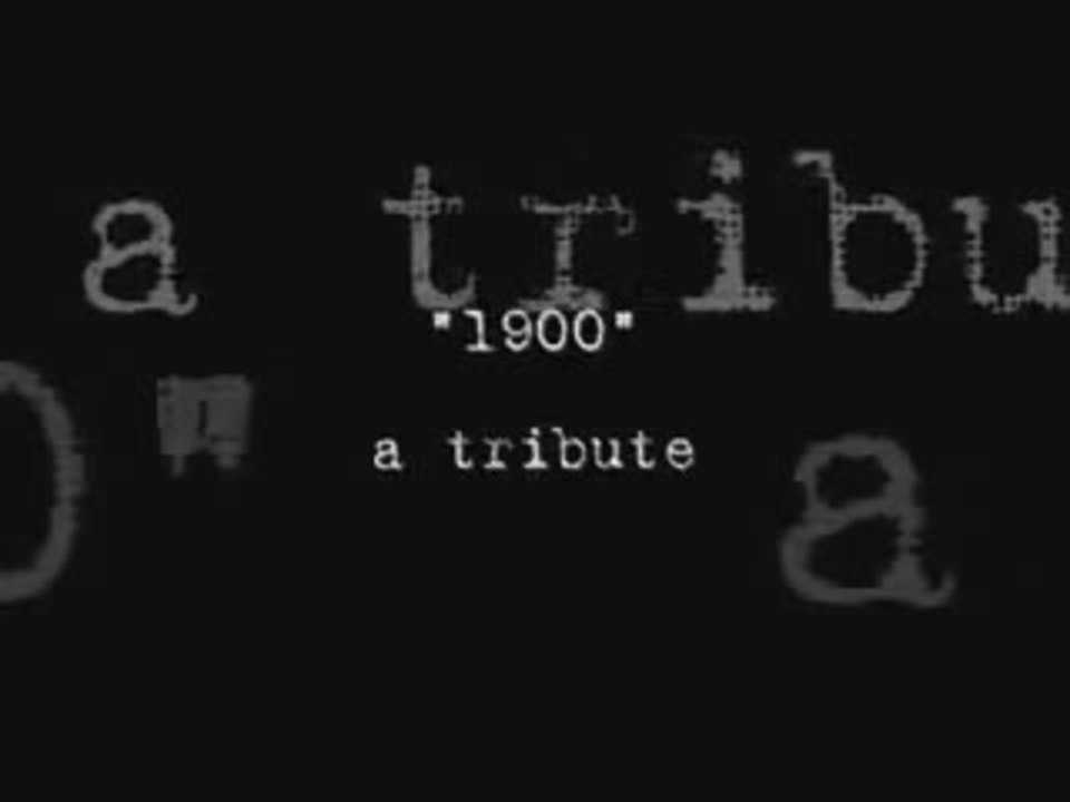 1900 -- a tribute