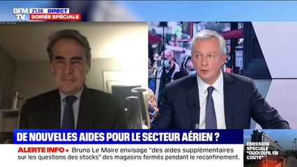 Bruno Le Maire: "S'il y a besoin d'un soutien supplémentaire à Air France, nous l'apporterons"