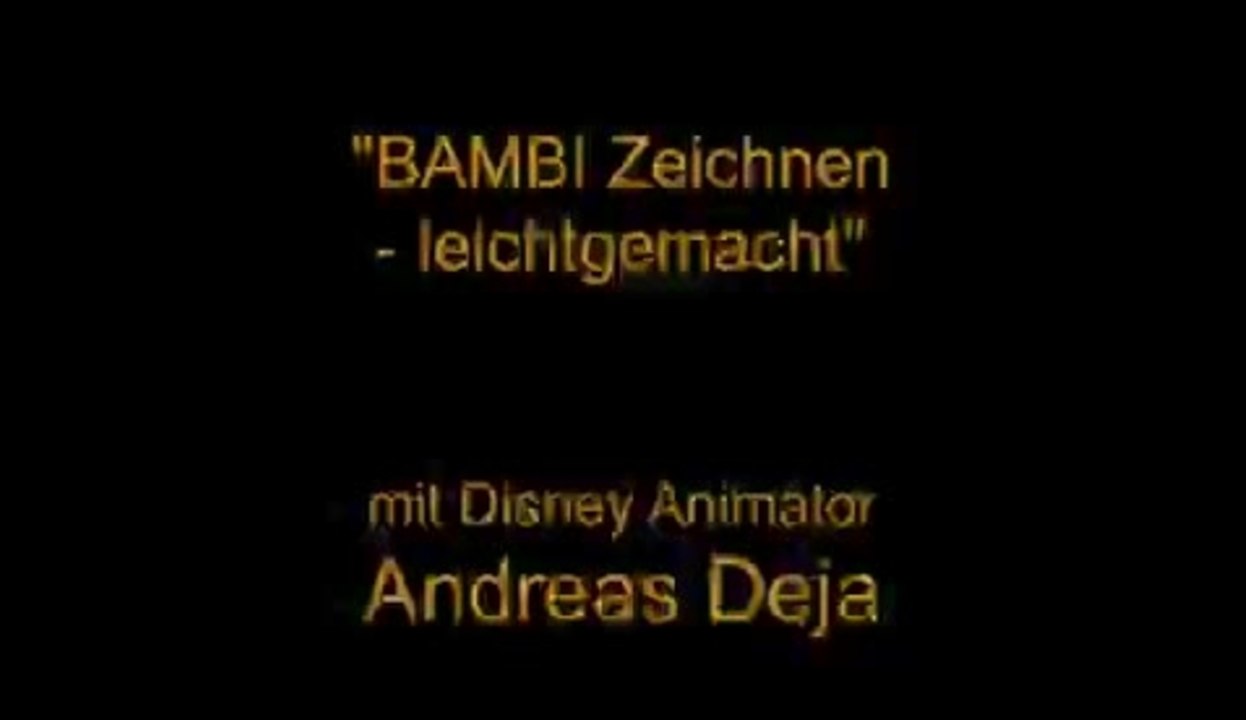 BAMBI - Clip Zeichnen mit Disney Animator Andreas Deja