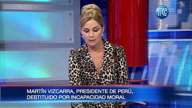 Destituyen por incapacidad moral el presidente de Perú, Martín Vizcarra