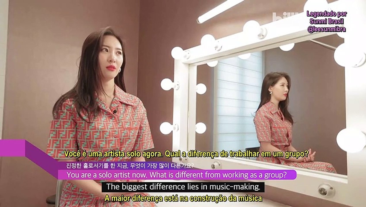 [LEGENDADO PT|BR] Entrevista da Sunmi para a Billboard Korea