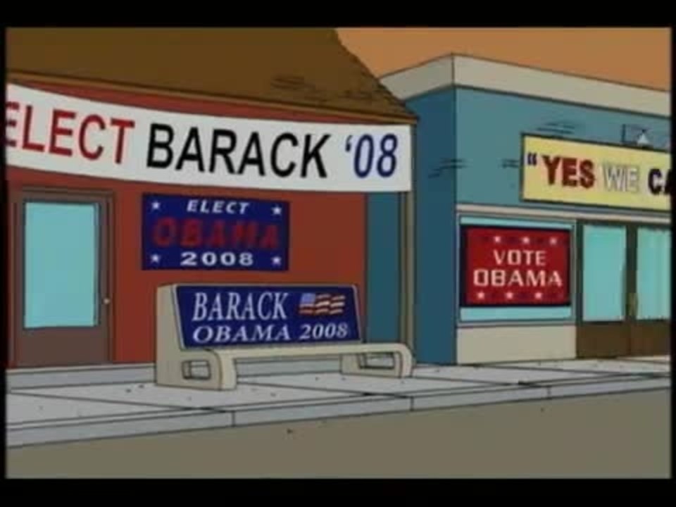 Die Simpsons - Homer tries to vote for Obama Clip (Englisch)