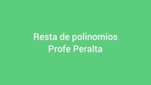 RESTA DE POLINOMIOS. Operaciones algebraicas