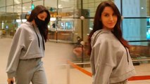 Nora Fatehi spotted at Airport | FilmiBeat