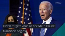 Biden targets virus as his White House transition begins, and other top stories in health from November 10, 2020.