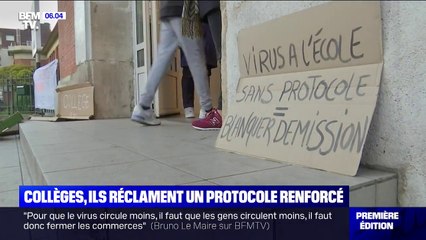 Covid-19: un appel à la grève ce mardi pour dénoncer un protocole sanitaire insuffisant dans les collèges