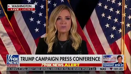 Fox News, seçimde usülsüz iddialarından bahseden Beyaz Saray Basın Sözcüsü'nün yayınını kesti