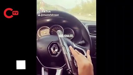 Hatay'da jandarma kontrolünde silahlı şov