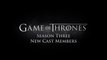 Game of Thrones - Season 3 - New Cast Members (English) HD