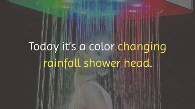 Color Changing LED Rain Shower Head review - the best light up rainfall shower of 2019 and 2020