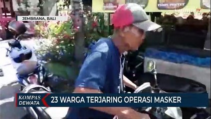 23 Warga Terjaring Operasi Masker