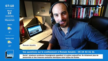 La matinale de France Bleu Occitanie du 10/11/2020