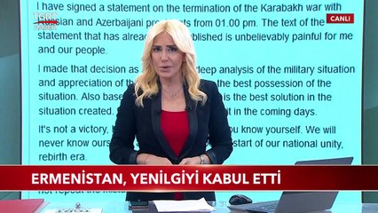 Ermenistan, Yenilgiyi Kabul Etti