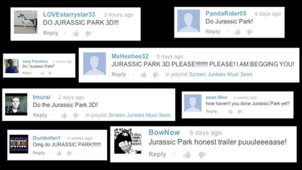 Jurassic Park 3D - Honest Trailers (English) HD