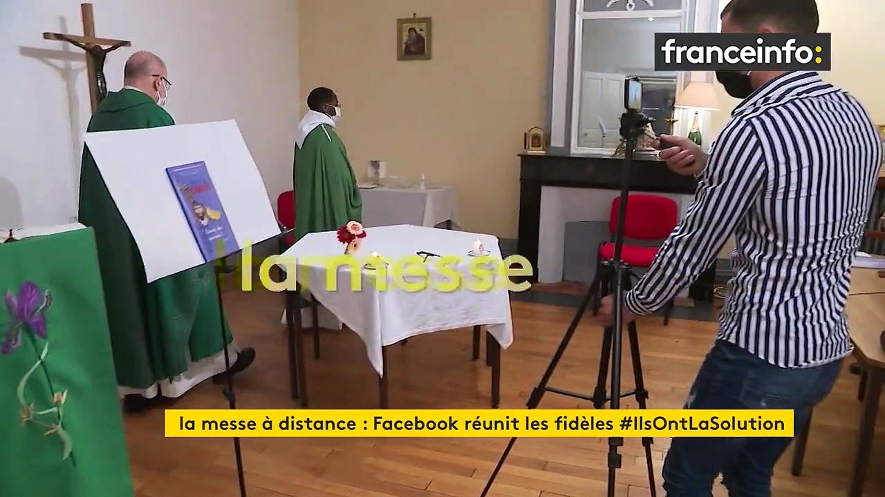 À Nancy, un prêtre diffuse ses messes sur Facebook pour continuer à prier pendant le confinement