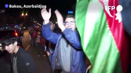 Nagorny Karabakh: célébrations à Bakou après l'accord de fin des hostilités