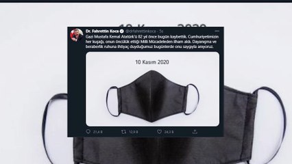 Bakan Koca, tepki çeken 10 Kasım paylaşımının ardından bir paylaşım daha yaptı