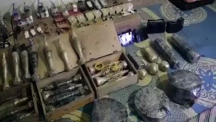 Barış Pınarı bölgesinde yüklü miktarda el yapımı patlayıcı ele geçirildi - RASULAYN