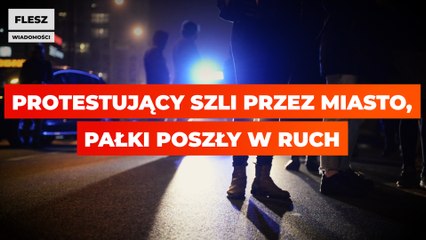 Strajk kobiet: protestujący szli przez miasto, pałki poszły w ruch