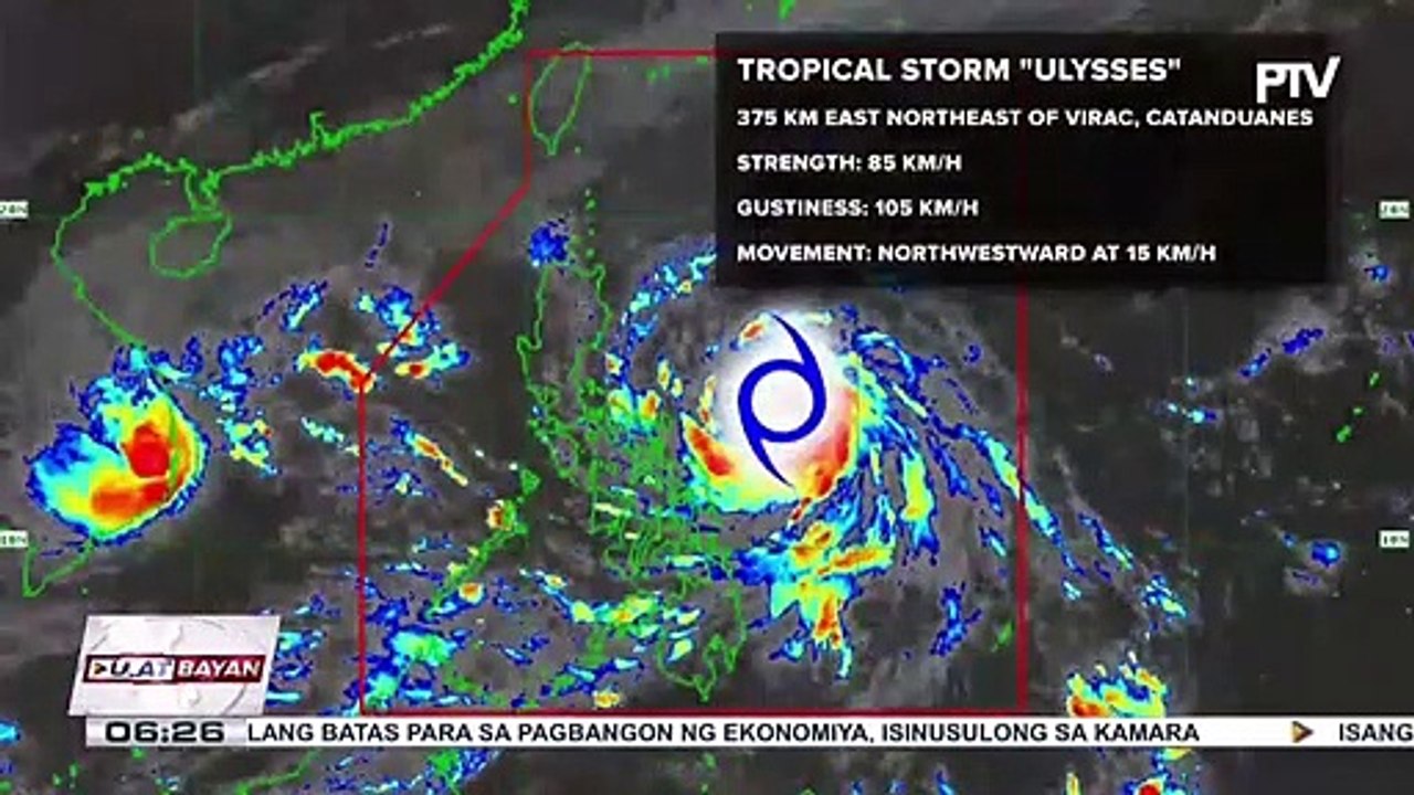 PTV INFO WEATHER: Bagyong #UlyssesPH, lalo pang lumakas; TCWS 1 & 2, itinaas sa ilang bahagi ng Luzon at Visayas