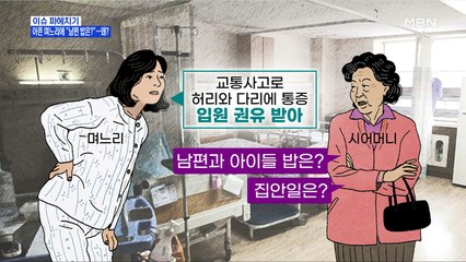 MBN 뉴스파이터-사고당한 며느리에 "남편 밥은?"