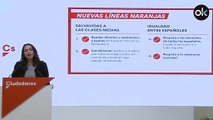 Arrimadas no pone líneas rojas a Sánchez sino «naranjas» y le tiende la mano hasta votar los Presupuestos