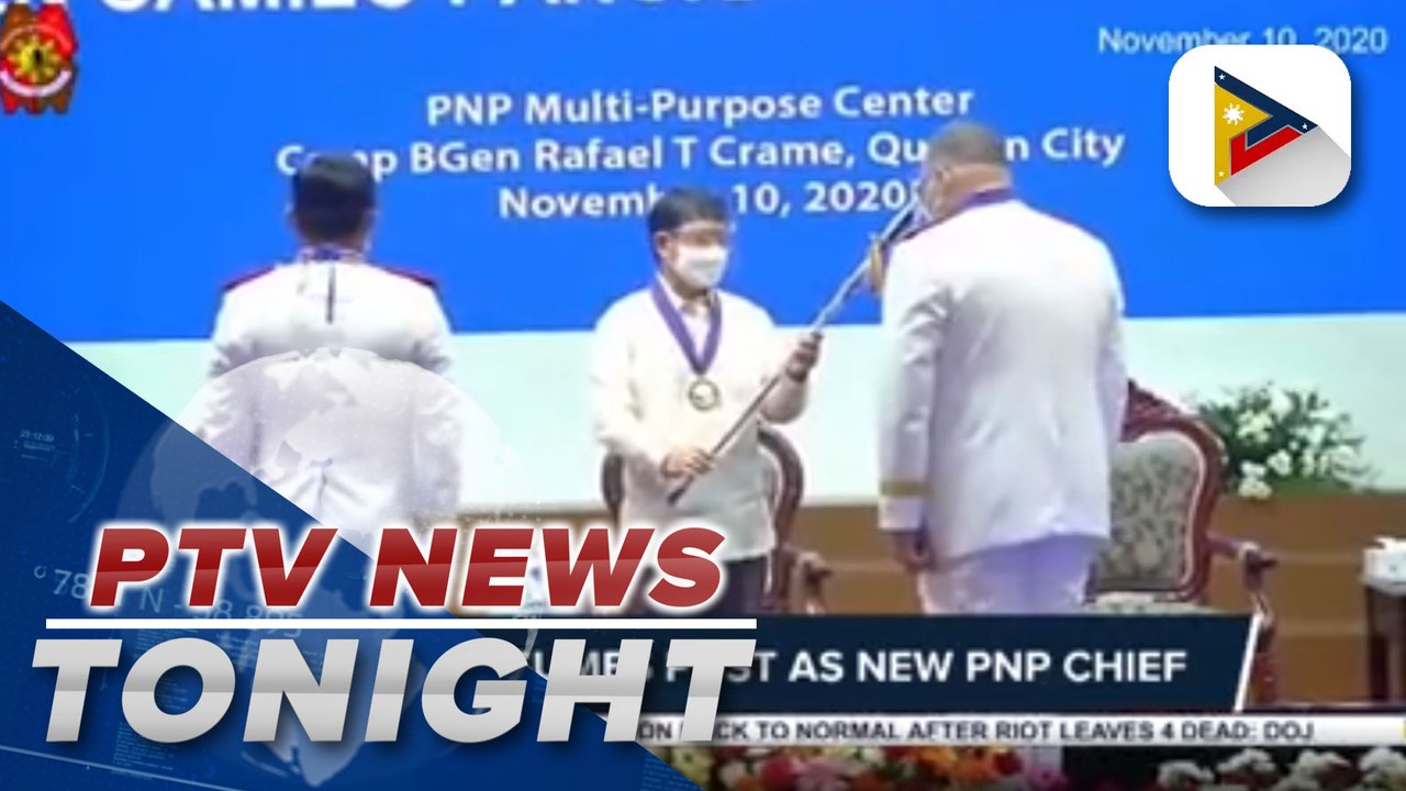 #PTVNewsTonight | Sinas assumes posts as PNP chief