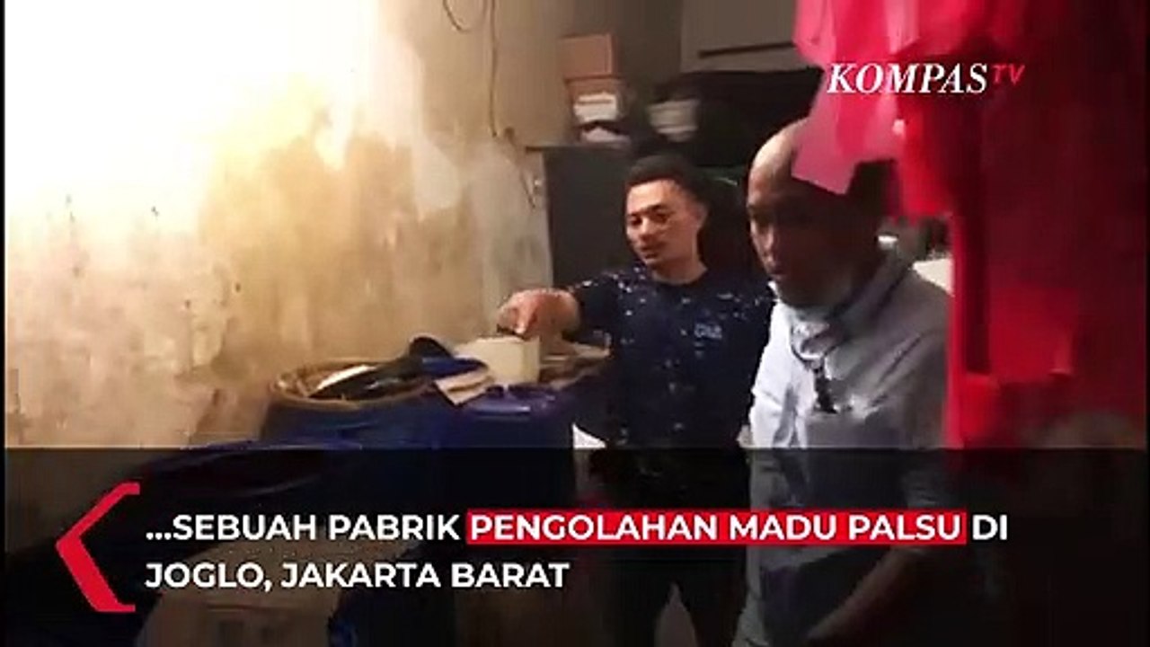 Ditreskrimsus Polda Banten Gerebek Pabrik Madu Palsu di Joglo, Jakarta Barat
