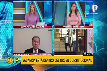 Vacancia está dentro del orden constitucional, asegura Óscar Urviola