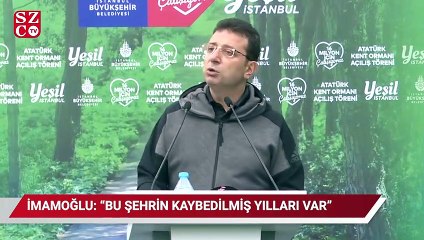 Descargar video: İmamoğlu Atatürk Kent Ormanı’nı açtı: ‘Bu şehrin kaybedilmiş yılları, alanları var’