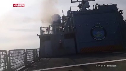 Doğu Akdeniz'de silah atış eğitimi icra edildi