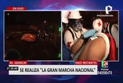 Policía reprimió a manifestantes con bombas lacrimógenas en protesta contra Manuel Merino