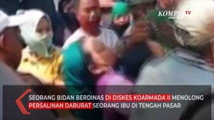 Dramatis, Bidan Koarmada Bantu Persalinan Darurat di Pasar