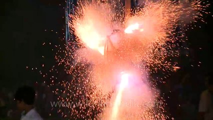 Diwali and Dussehra in India do not happen without explosive crackers!