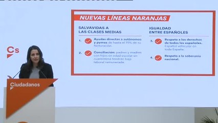 Arrimadas exige retirar la enmienda sobre el castellano en la escuela para apoyar los Presupuestos