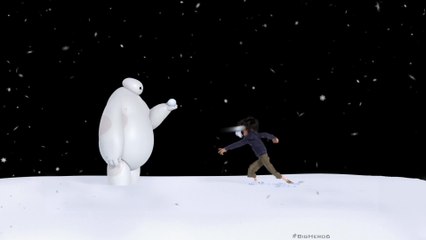 Baymax - Viral Clip Baymax vs. Snowball (English) HD