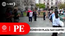 Nueva manifestación de colectivos en contra de la vacancia de Martín Vizcarra | Primera Edición