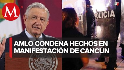 Pide AMLO investigar y castigar a los culpables de disparos en Cancún