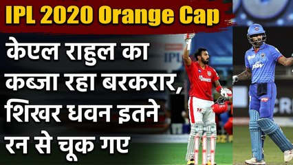 IPL 2020 Orange Cap: KL Rahul wins Orange Cap Shikhar Dhawan stays second | वनइंडिया हिंदी