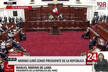 Manuel Merino: “ayer se produjo la vacancia con votos de confianza no comprados”