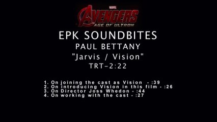 Avengers Age of Ultron - Interview Paul Bettany Vision (English) HD
